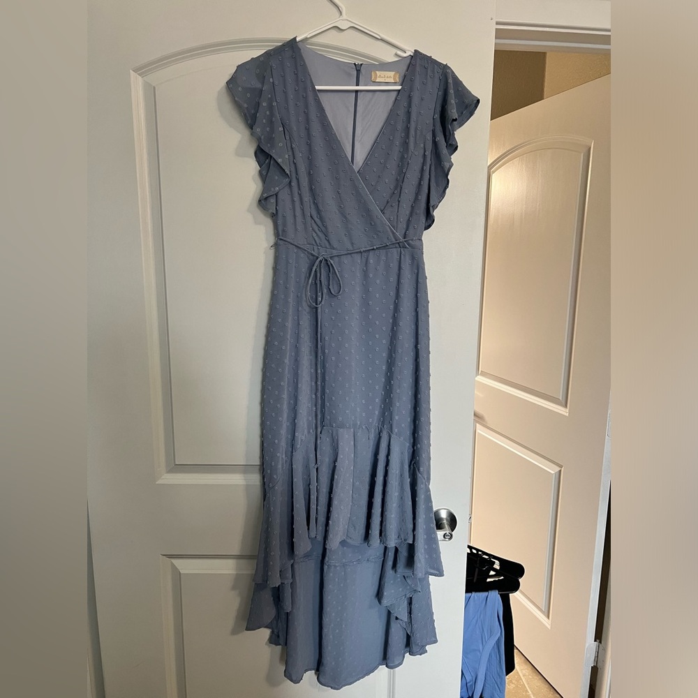 Altar’d State Light Blue High Low Dress